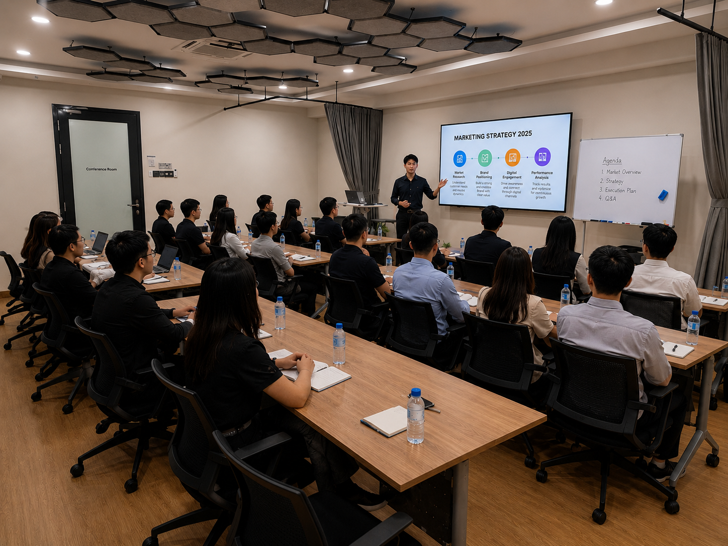 Large training conference space layout in Klang